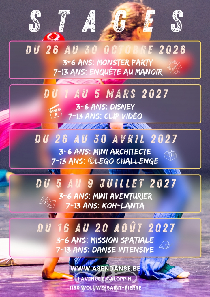 Stages danse pour enfants à Woluwe
