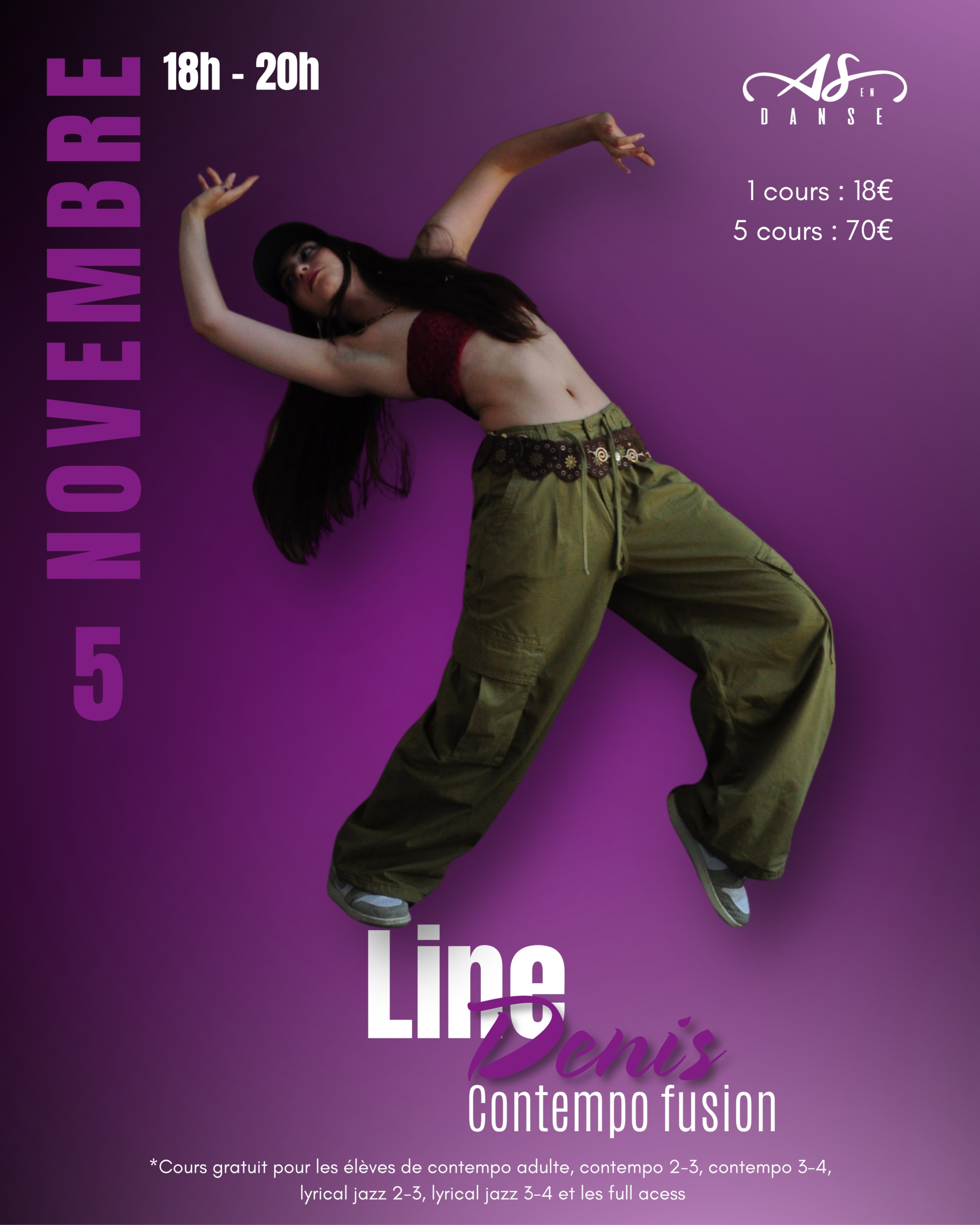 Workshop contempo fusion avec Line Denis
